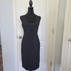 Cynthia Rowley Black Sleeveless Sheath Dress Size Small